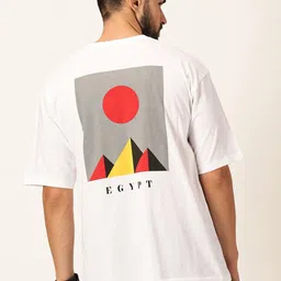 Thomas Scott Oversized Graphic Printed Cotton Bio Finish T-shirt-image-80