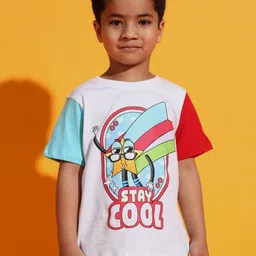 PockMAN Boys Printed Bio Finish Applique T-shirt-picture-45