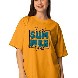 STATUS MANTRA Women Typography Printed Bio Finish Applique T-shirt-image-61