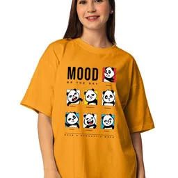 STATUS MANTRA Round Neck Drop Shoulder Typography Printed Regular Fit Cotton T-shirt-image-46