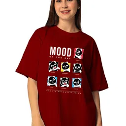 STATUS MANTRA Round Neck Drop Shoulder Graphic Printed Regular Fit Cotton T-shirt-image-39