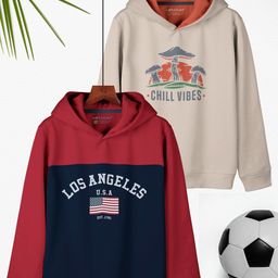 HELLCAT Girls Pack Of 2 Printed Hooded Sweatshirts-image-28