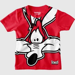 BONKIDS Boys Humour & Comic Printed Lonny Tunes Cotton T-shirt-52