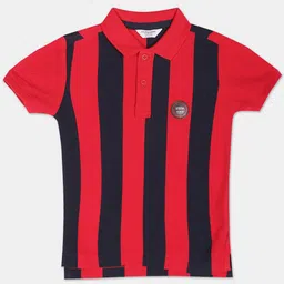 U.S. Polo Assn. Kids Boys Striped Polo Collar Pure Cotton T-shirt-picture-38