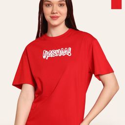 Fabflee Women 2 V-Neck Applique T-shirt-picture-30