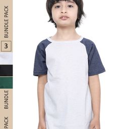 IndiWeaves Boys Pack Of 3 Pure Cotton T-shirts-image-21