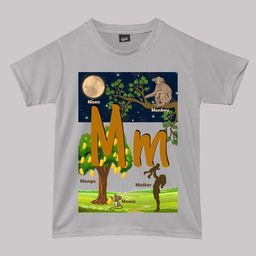 RISH Kids Phonics Words Printed Cotton T-shirt-image-91