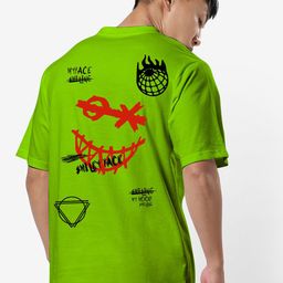 STATUS MANTRA Typography Printed Oversized Pure Cotton T-shirt-image-73
