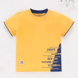 Ed-a-Mamma Boys Typography Printed Pure Cotton T-shirt-image-13