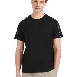 Calvin Klein Jeans Men Typography Printed Round Neck Cotton T-shirt-image-92