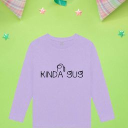 NUSYL Boys Purple Monochrome Applique T-shirt-image-91