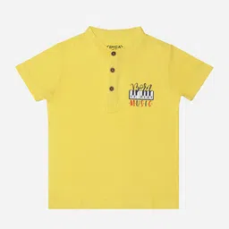 DYCA Boys Mandarin Collar Cotton T-Shirt-image-81