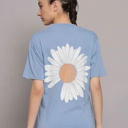 GRIFFEL Graphic Printed Drop Shoulder Sleeves Cotton Oversized T-shirt-image-81