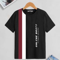 BAESD Boys Typography Printed Round Neck Cotton T-shirt-image-45