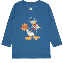 Bodycare Boys Graphic Printed Donald Duck Drop-Shoulder Sleeves Cotton T-shirt-image-66