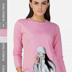 CHOZI Pack Of 2 Graphic Printed Cotton T-shirt-picture-6