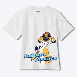 YK Disney Boys Lion King Printed Extended Sleeves Applique T-shirt-image-44