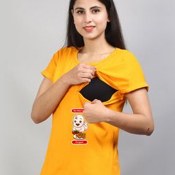 SillyBoom Graphic Printed Maternity And Feeding T-shirt-image-78