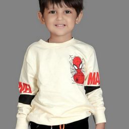 Crazy Chips Boys Sports Colourblocked Applique T-shirt-image-23