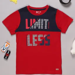 3PIN Boys Typography Printed Round Neck Cotton T-shirt-image-21