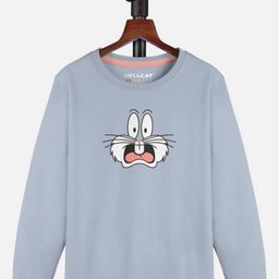 HELLCAT Girls Graphic Bugs Bunny Printed Round Neck T-shirt-54