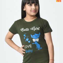 BAESD Girls 2 Printed Applique T-shirt-image-68