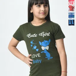 BAESD Girls 5 Printed Applique T-shirt-image-30