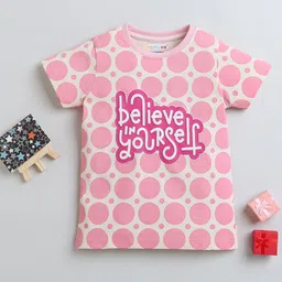 BUMZEE Girls Printed Cotton T-shirt-11