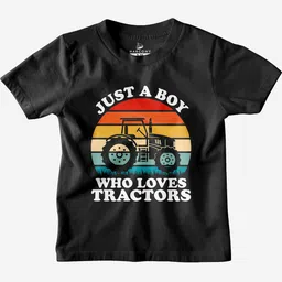 HARCONY Boys Typography Printed Round Neck Cotton T-shirt-15