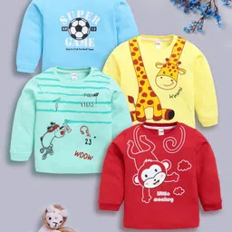 BAESD Boys 4 Printed Applique T-shirt-image-2