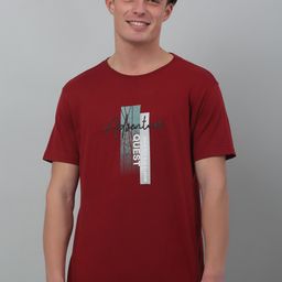 Cantabil Printed Round Neck Cotton T-shirt-image-27