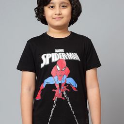 Cantabil Boys Printed Round Neck Short Sleeves Cotton T-shirt-image-51