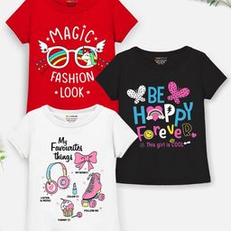 YK X Trampoline Girls 3 Printed Applique T-shirt-54