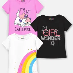 YK X Trampoline Girls 3 Printed Applique T-shirt-image-73