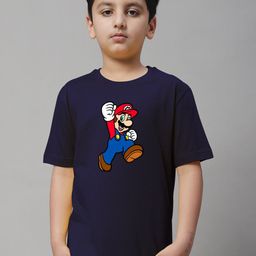 Friskers Boys Super Mario Printed Round Neck Cotton T-shirt-image-15