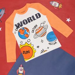 Pantaloons Junior Boys Graphic Printed Round Neck Regular Fit Cotton T-Shirt-image-95