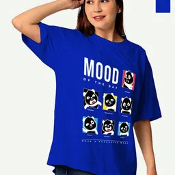 STATUS MANTRA Women Typography 2 Printed Applique T-shirt-image-70