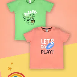 Lux Cozi Boys Pack Of 2 Printed T-shirt-image-97