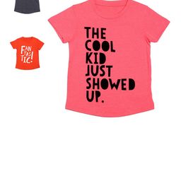 DOOR74 Girls Multicoloured Pack of 3  Typography Printed T-shirts-image-11