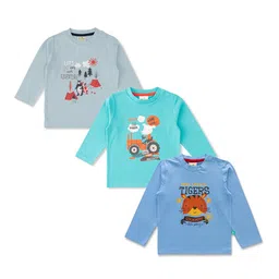 JusCubs Boys Pack Of 3 Printed Pure Cotton T-shirt-picture-48