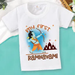 Babywish Kids Graphic Printed Round Neck Cotton Relaxed Fit T-shirt-image-80