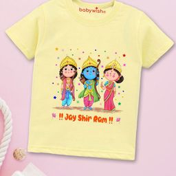 Babywish Kids Graphic Printed Round Neck Cotton Relaxed Fit T-shirt-image-37