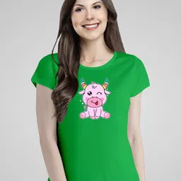 Pootlu Graphic Printed Cotton Casual T-shirt-image-61