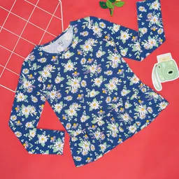 YU by Pantaloons Girls Printed Round Neck Long Sleeves Regular Fit T-shirt-image-93