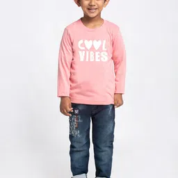 Friskers Boys Typography Printed Cotton T-shirt-47