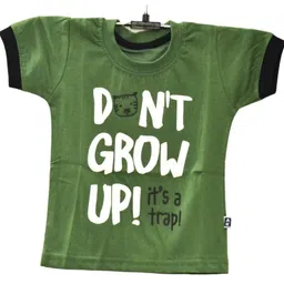 BAESD Kids Typography Printed Cotton Tshirt-12