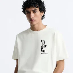 MISCHIEF MONKEY Printed Round Neck Oversized T-shirt-image-87