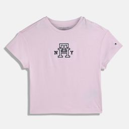 Tommy Hilfiger Girls Typography Printed Applique T-shirt-image-19