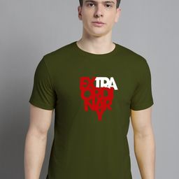 FBAR Typography Printed Round Neck Cotton Casual T-shirt-image-47