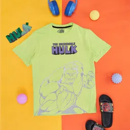 Pantaloons Junior Boys Hulk Printed Cotton T-shirt-image-67